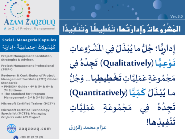 المشروعات وإدارتها: تخطيطا وتنفيذا