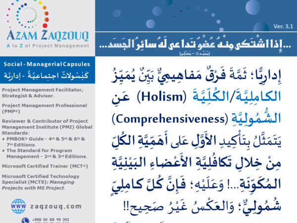 ... إذا اشتكى منه عضو تداعى له سائر الجسد... (محمد ﷺ - مسلم)